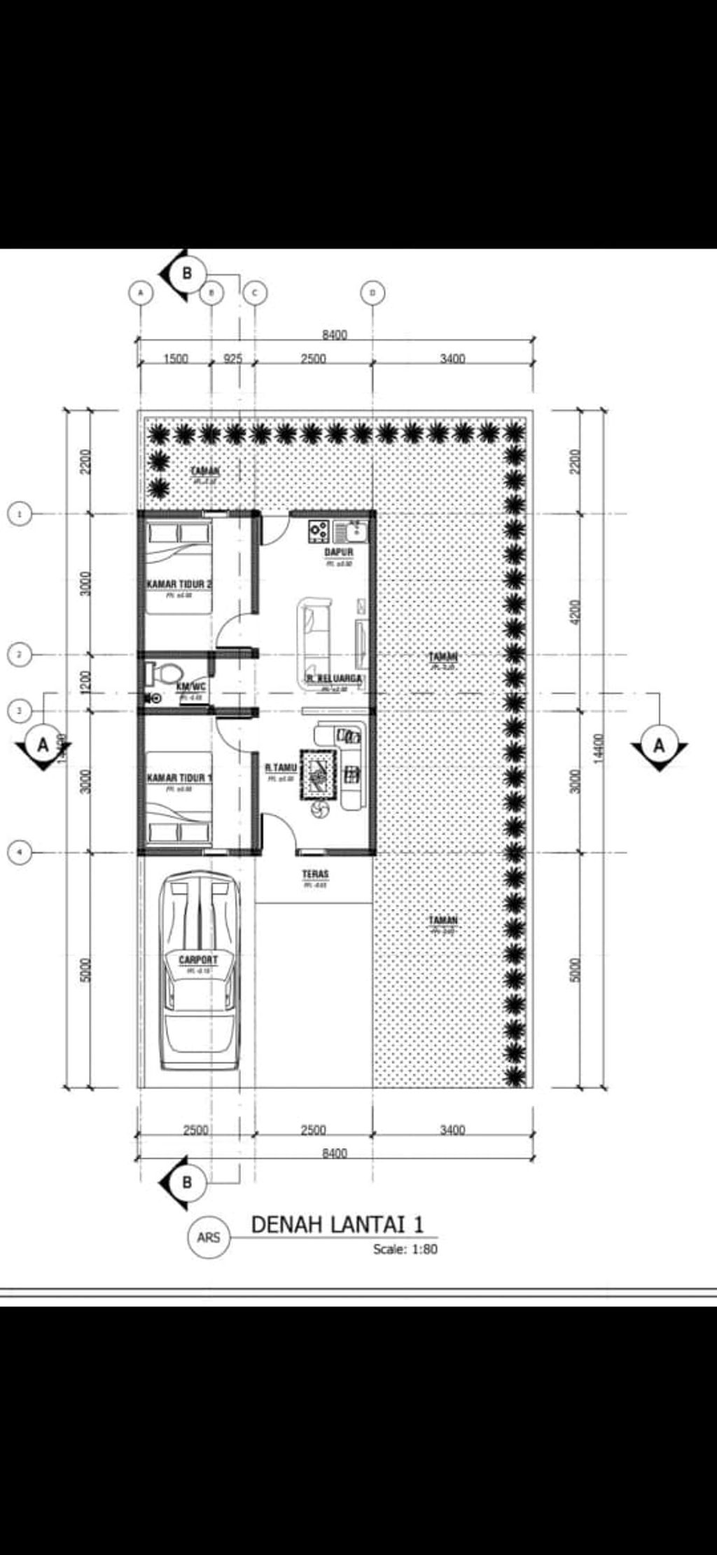 foto denah rumah tipe 36 perumahan SAMARI RESIDENCE