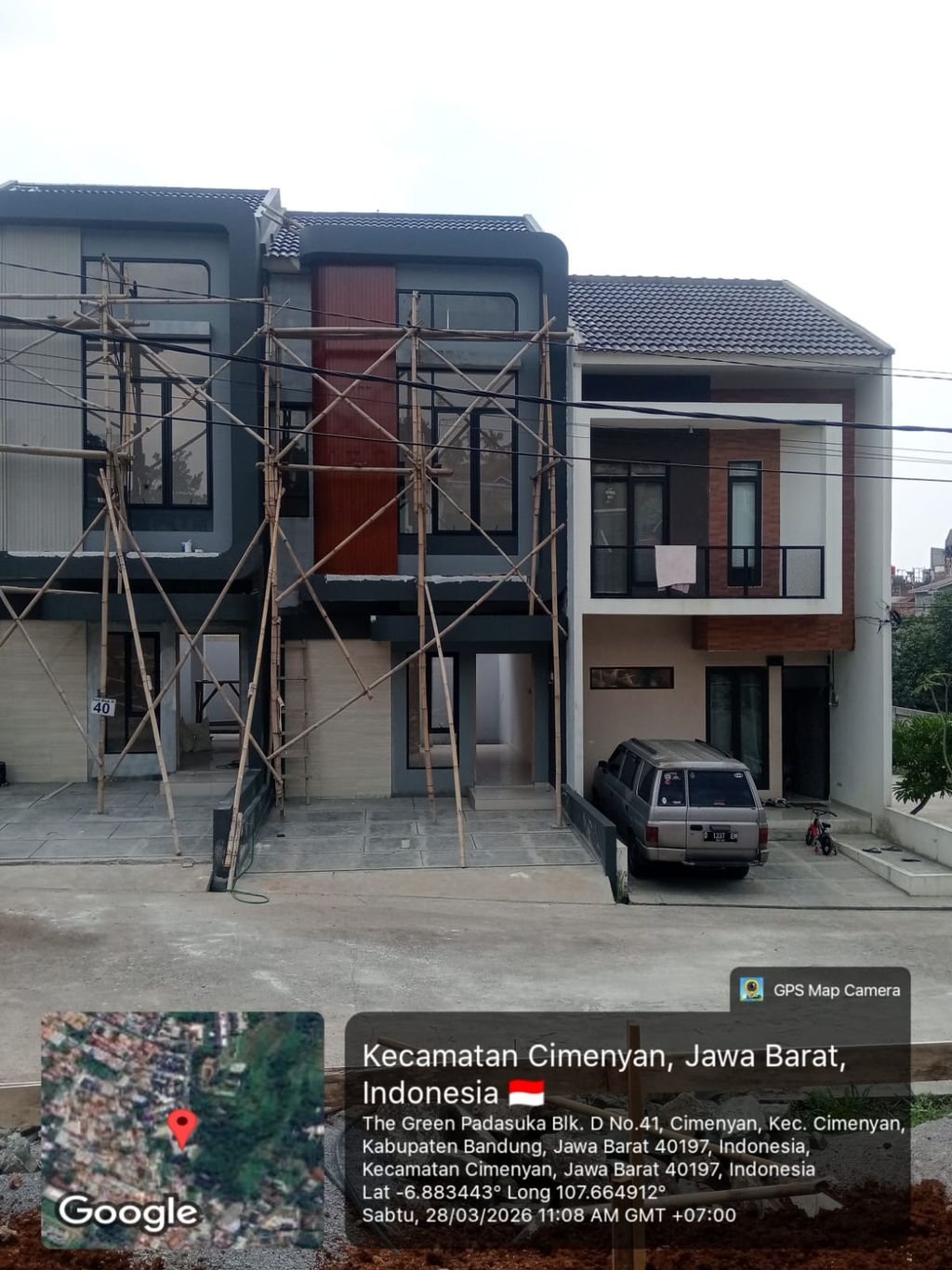 foto tampak rumah tipe 54 (630) Compact (3 kamar) perumahan The Green Padasuka