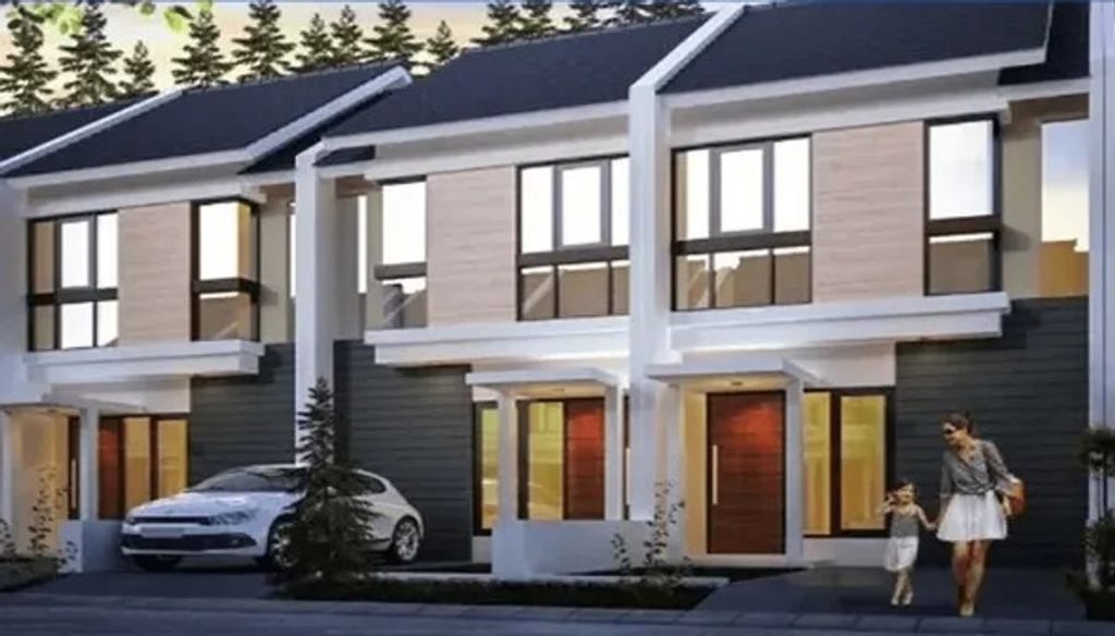 foto tampak rumah tipe 48/50 A perumahan ALANA REGENCY WONOREJO