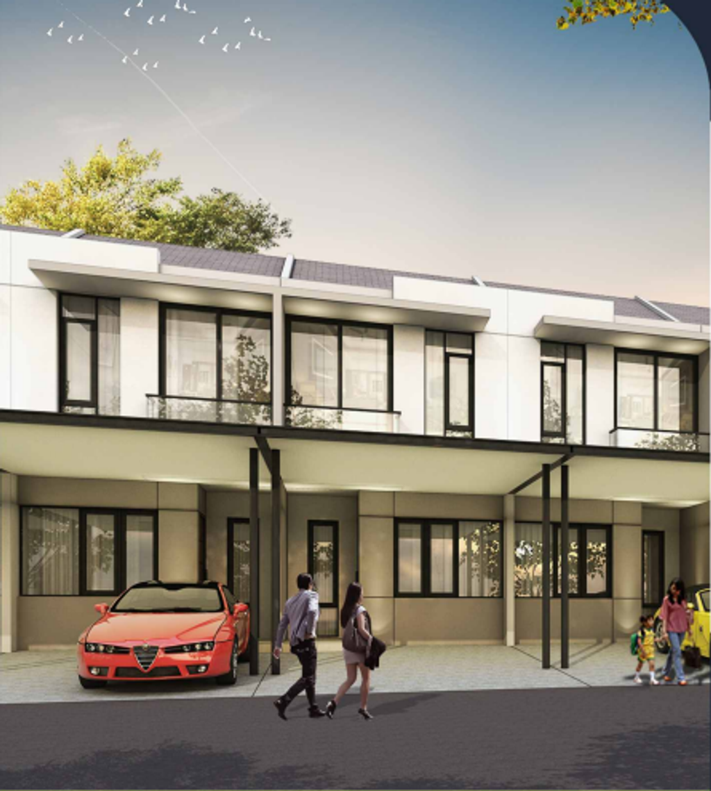 foto tampak rumah tipe GREEN HOEK perumahan RUMAH MILENIAL NEW