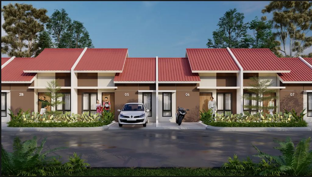 foto tampak rumah tipe 36/72 perumahan ROLAMRO DWIMA GANDA