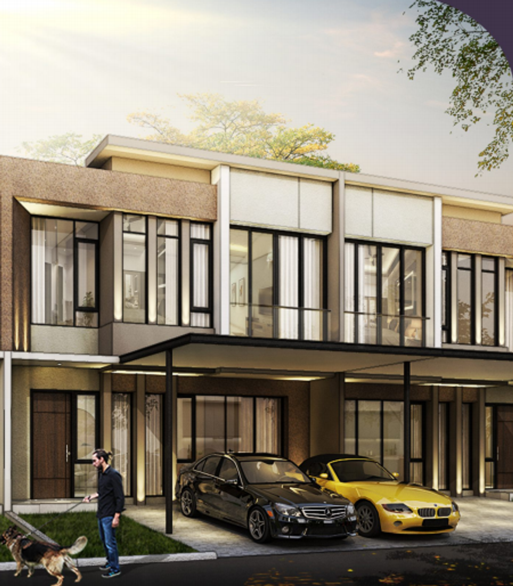 foto tampak rumah tipe OLIVE HOEK perumahan RUMAH MILENIAL NEW