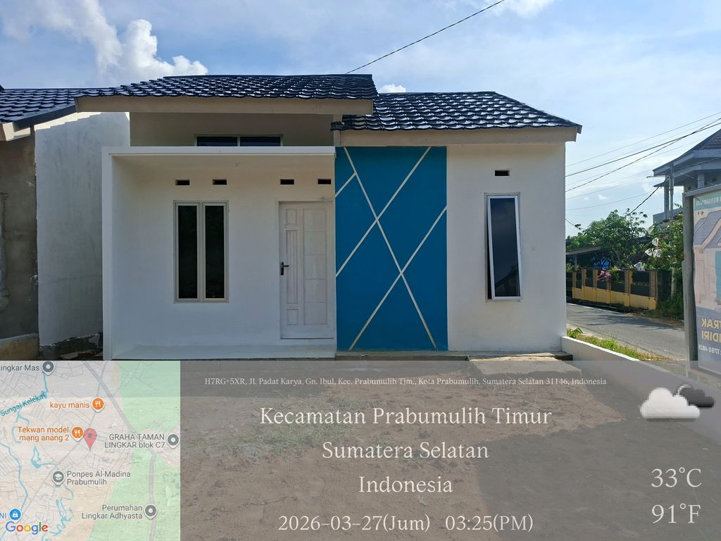 foto tampak rumah tipe 36 Rsh perumahan MAHARDIKA REGENCY 2