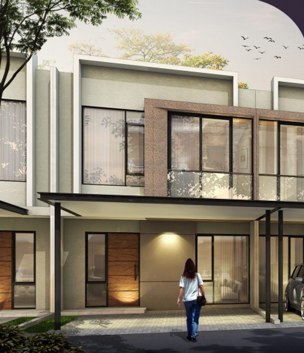foto tampak rumah tipe IVORY HOEK perumahan RUMAH MILENIAL NEW
