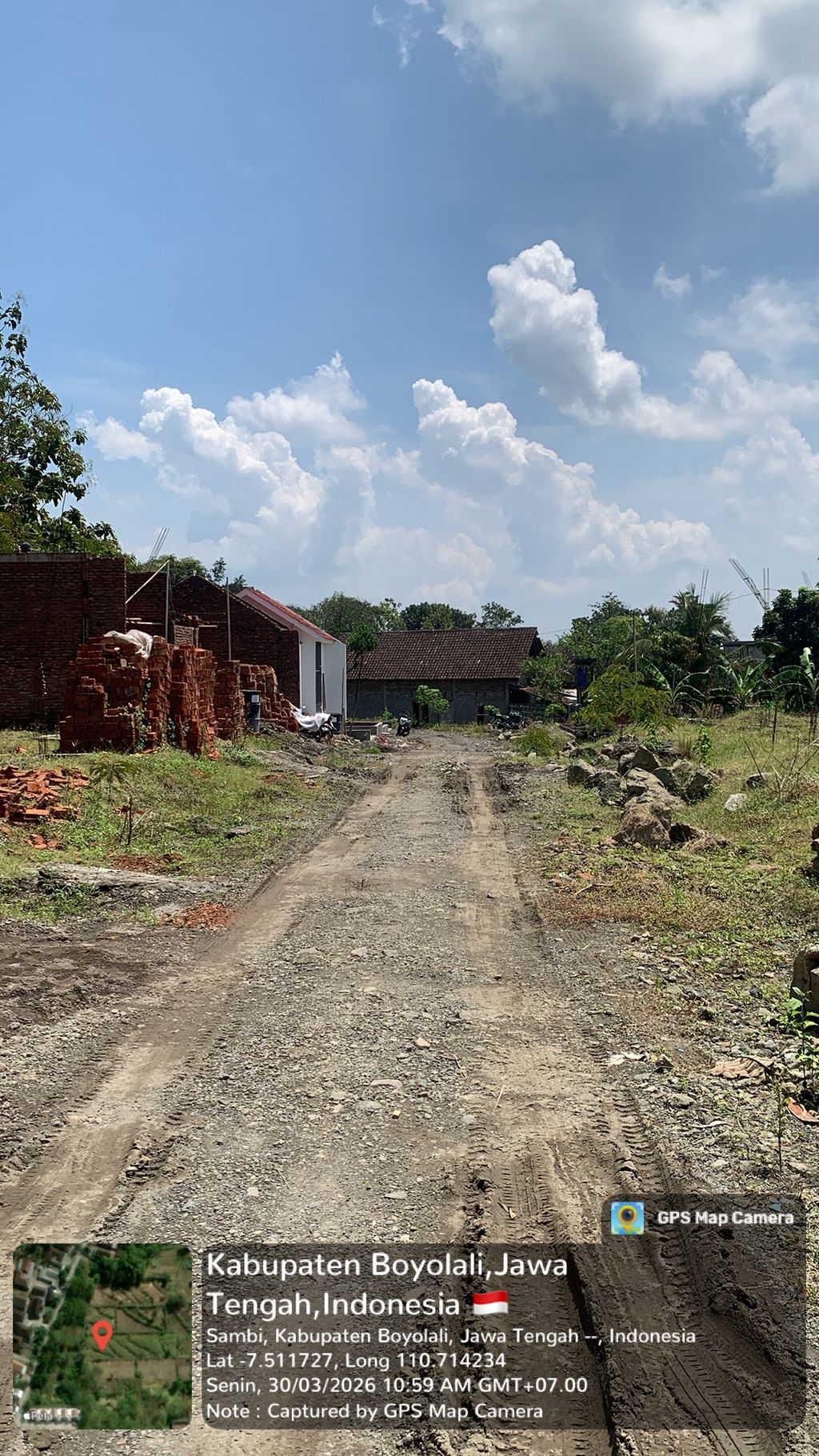 foto posisi tengah perumahan Griya Swastama Cengklik