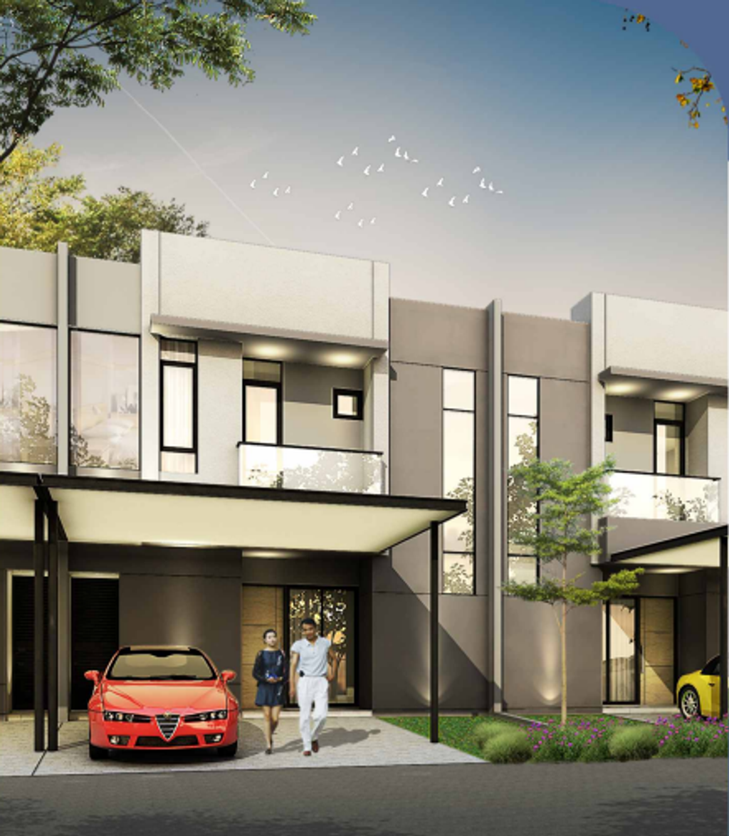 foto tampak rumah tipe WINE HOEK perumahan RUMAH MILENIAL NEW
