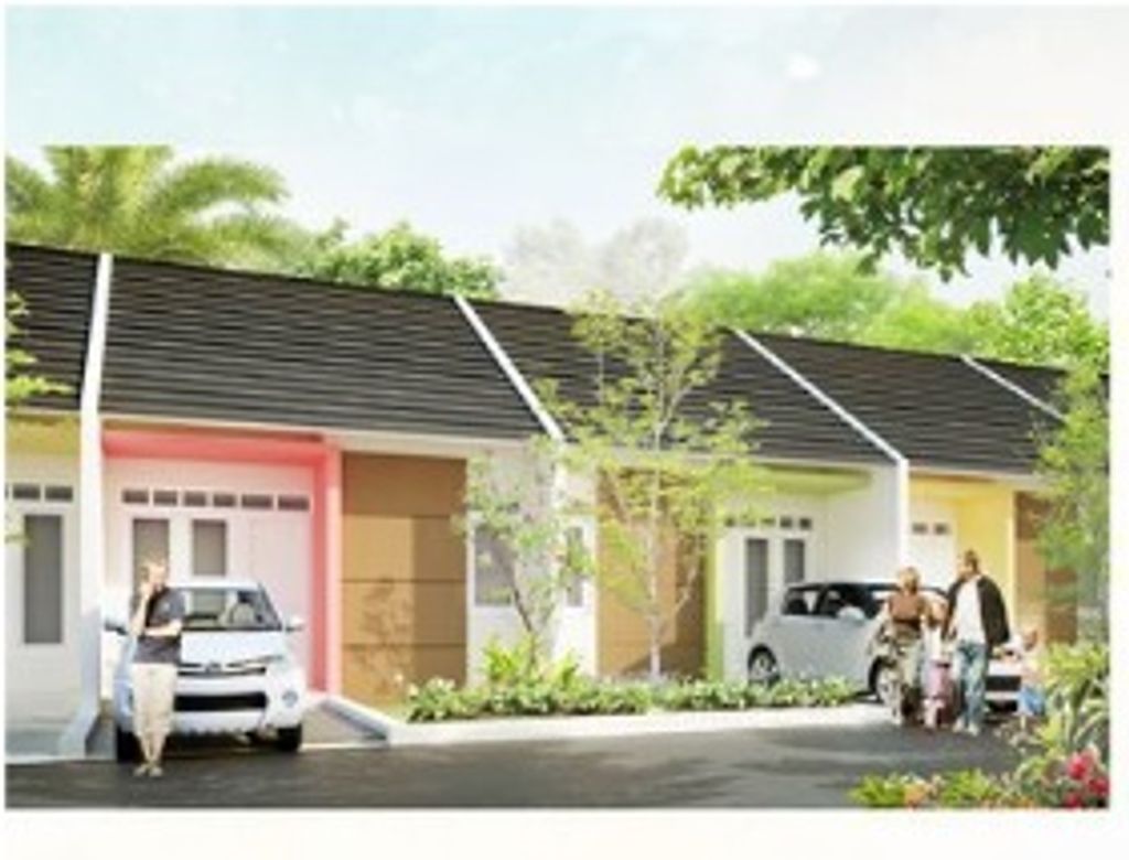 foto tampak rumah tipe 30 / 96 perumahan Kirana Cikarang