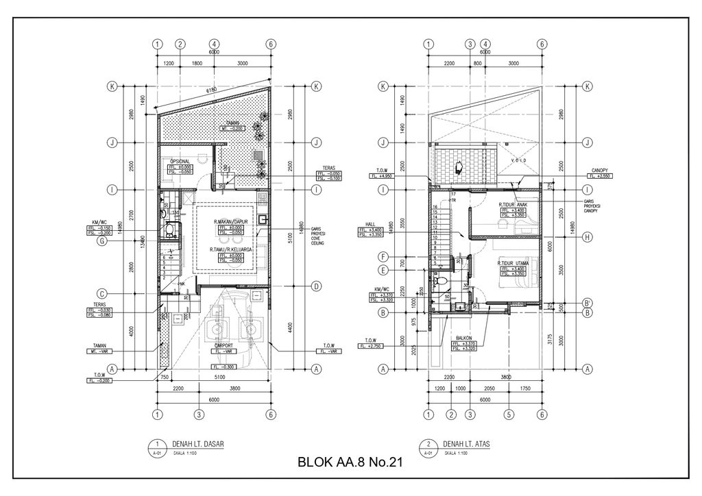 foto denah rumah tipe 89 (89/85) Orlens perumahan KOTA WISATA ECOVIA