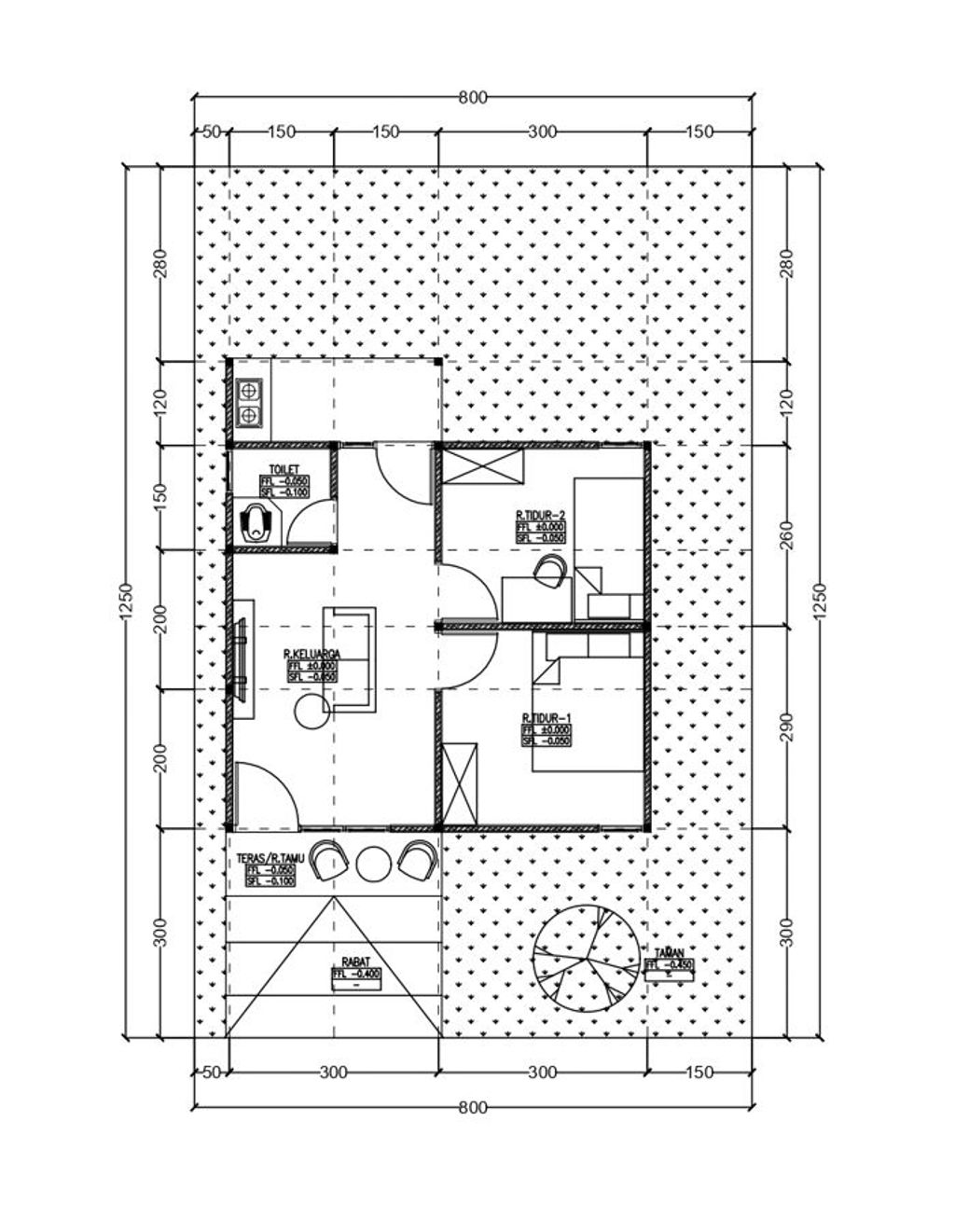 foto denah rumah tipe Midori Smart perumahan Villa Sakura Mahatama 2