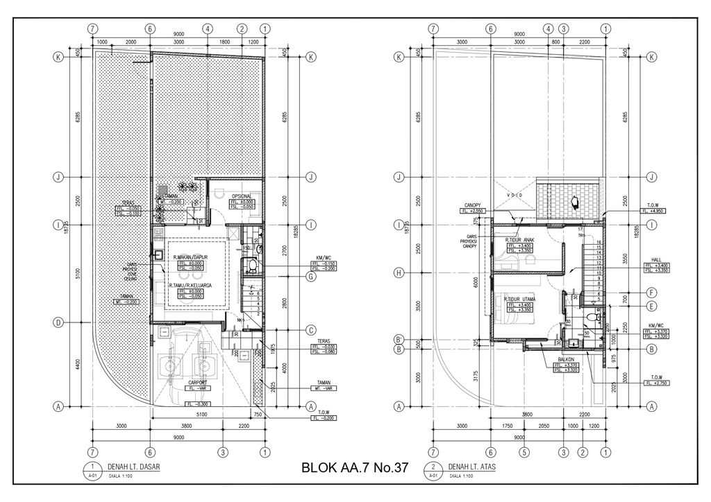 foto denah rumah tipe 89 (89/163) Orlens perumahan KOTA WISATA ECOVIA