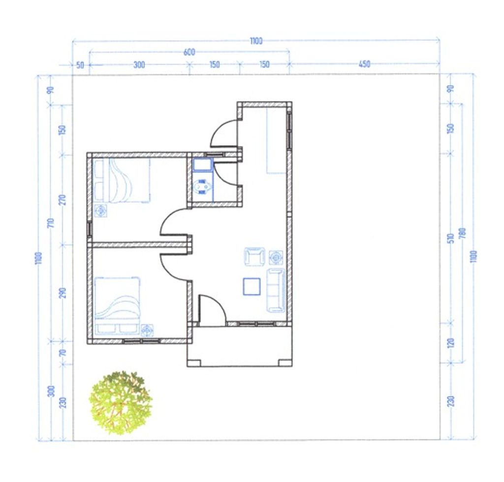 foto denah rumah tipe SUBSIDI 36 perumahan AJK Residence