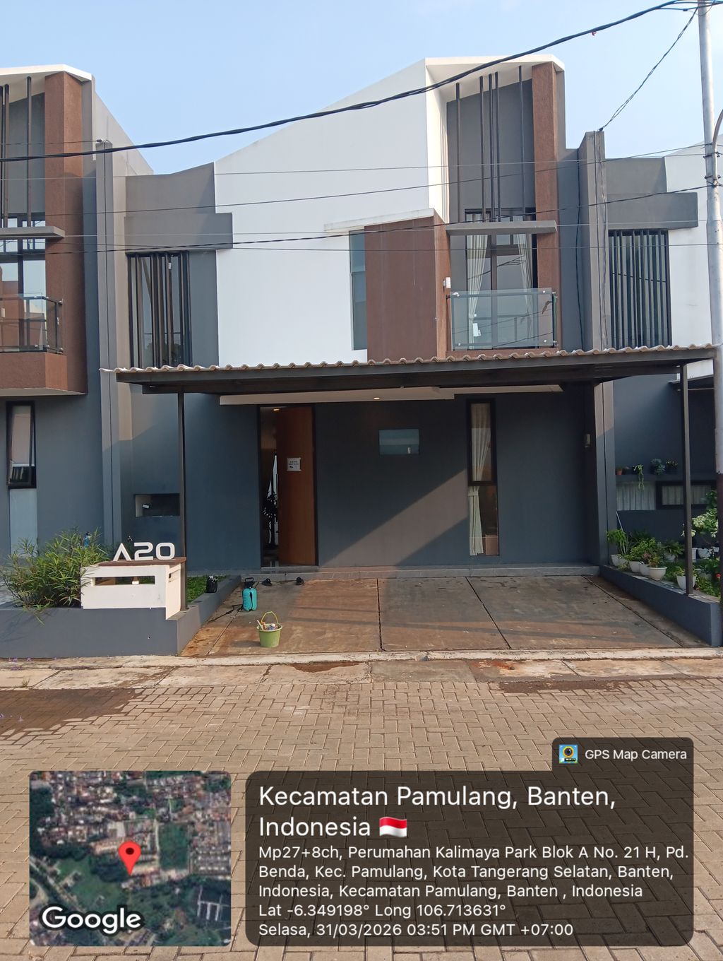 foto tampak rumah tipe 67/80 Furnished perumahan KALIMAYA PARK