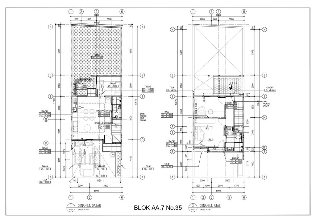 foto denah rumah tipe 89 (89/107) Orlens perumahan KOTA WISATA ECOVIA