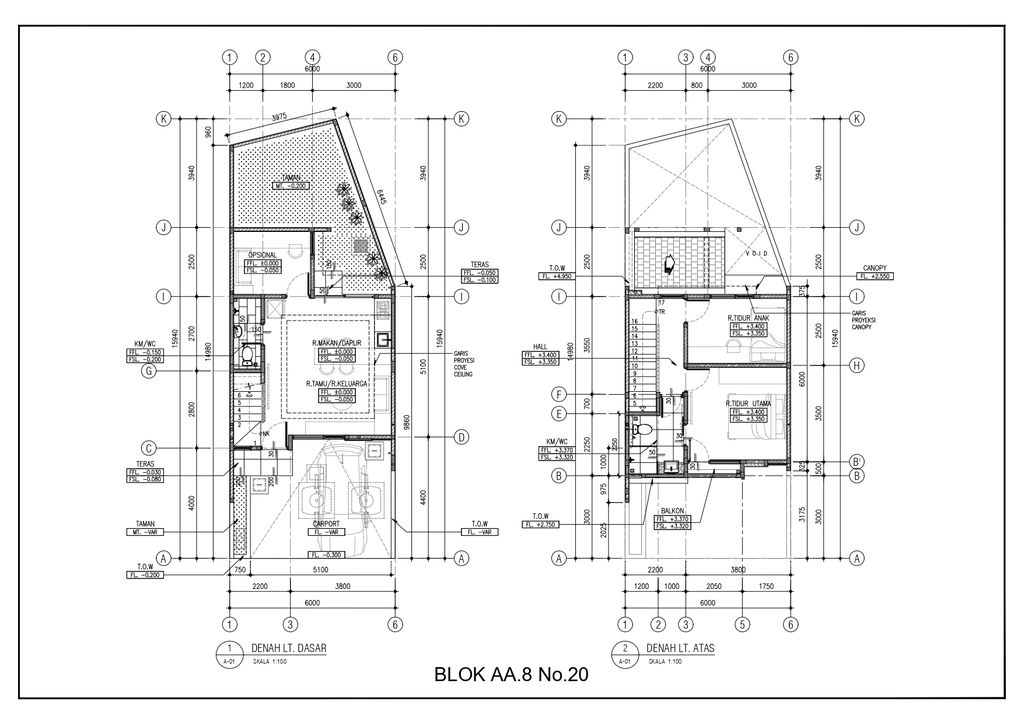foto denah rumah tipe 89 (89/87) Orlens perumahan KOTA WISATA ECOVIA