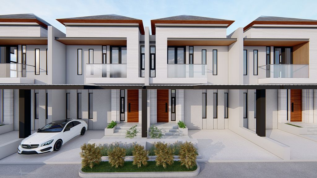 foto tampak rumah tipe 92 perumahan AKITA 3