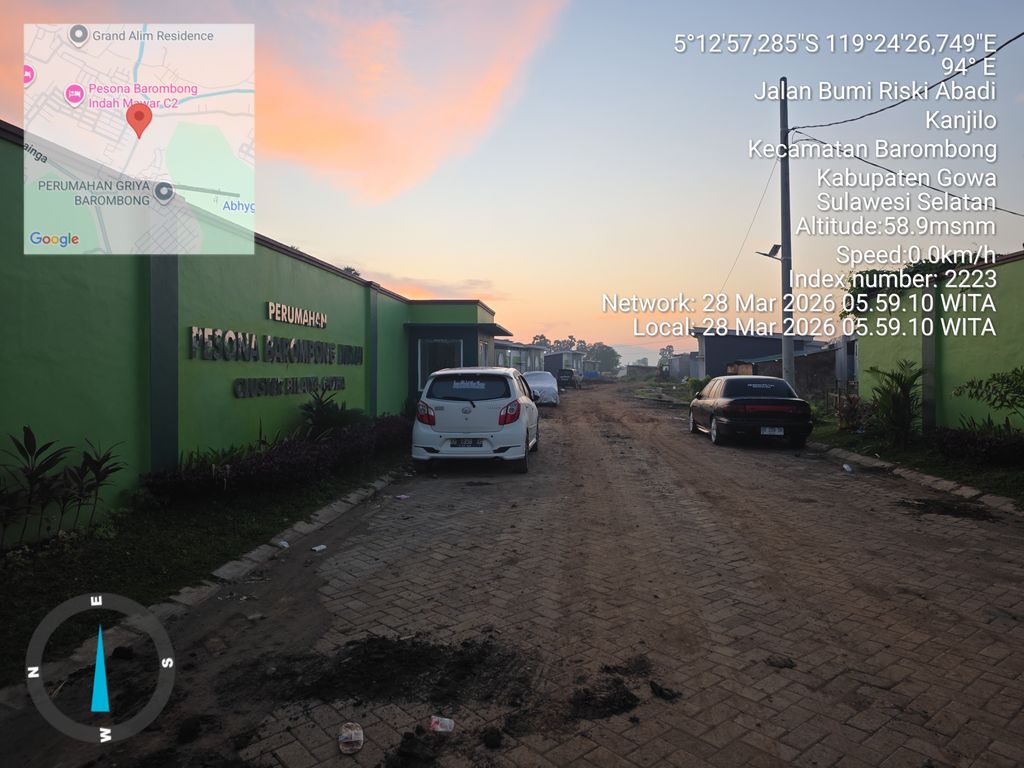 foto gerbang perumahan PERUMAHAN PESONA BAROMBONG INDAH CLUSTER BILAIYA