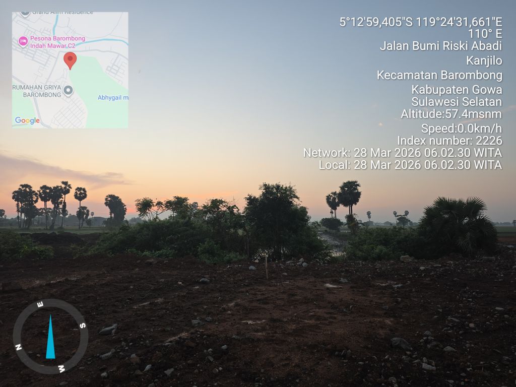 foto posisi tengah perumahan PERUMAHAN PESONA BAROMBONG INDAH CLUSTER BILAIYA