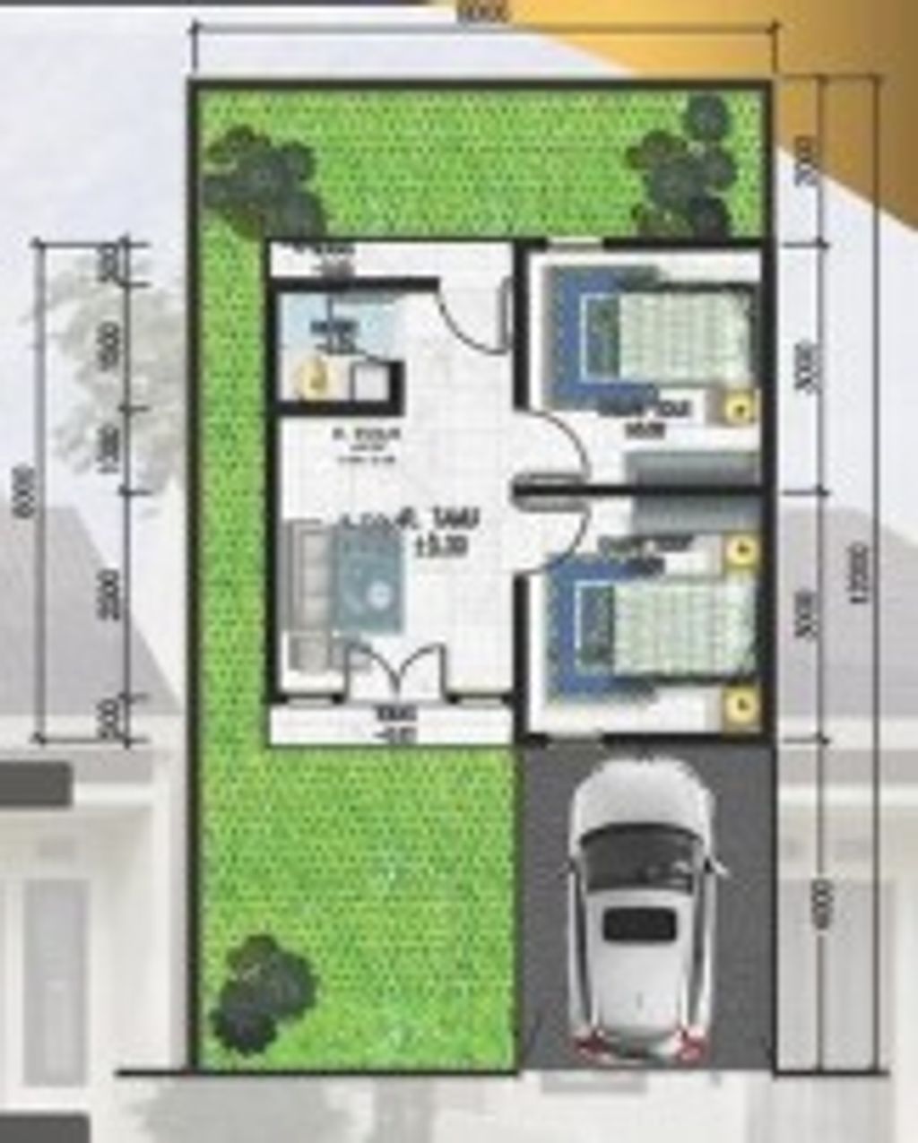 foto denah rumah tipe 36/91 perumahan GRIYA REVARI INDAH