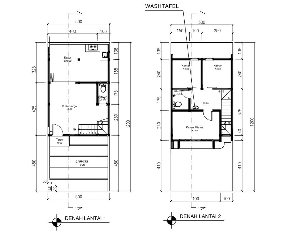 foto denah rumah tipe 54 Compact High Ceiling (3KT) (611) perumahan G-Land Ciwastra Park 2