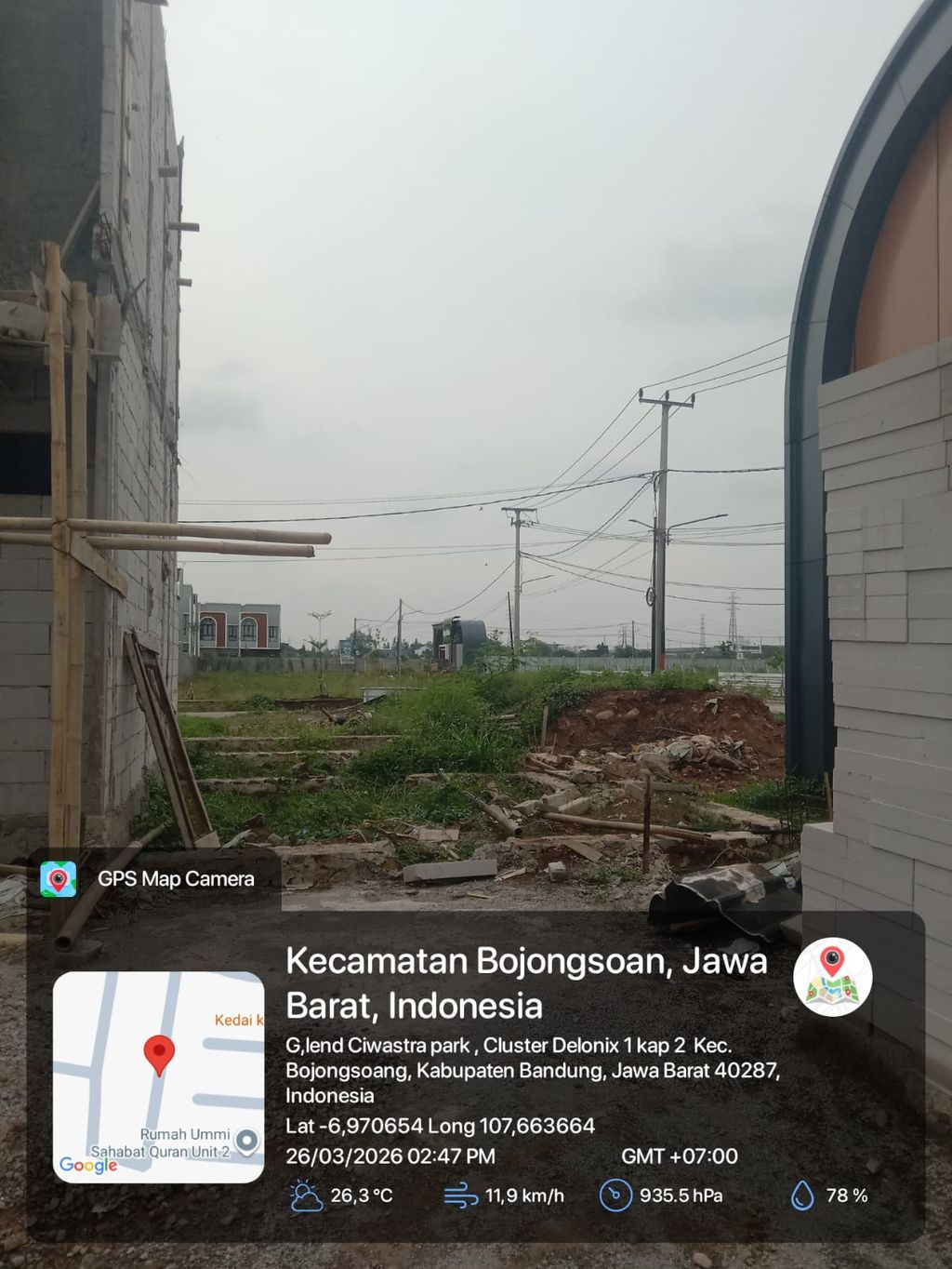 foto tampak rumah tipe 54 Compact High Ceiling (3KT) (611) perumahan G-Land Ciwastra Park 2