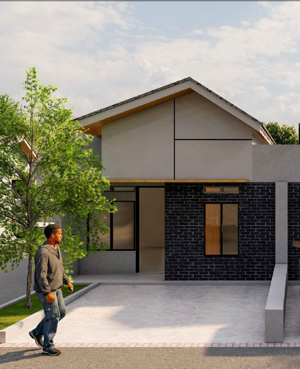 foto tampak rumah tipe Q1 KOMERSIL perumahan DE'KERATON