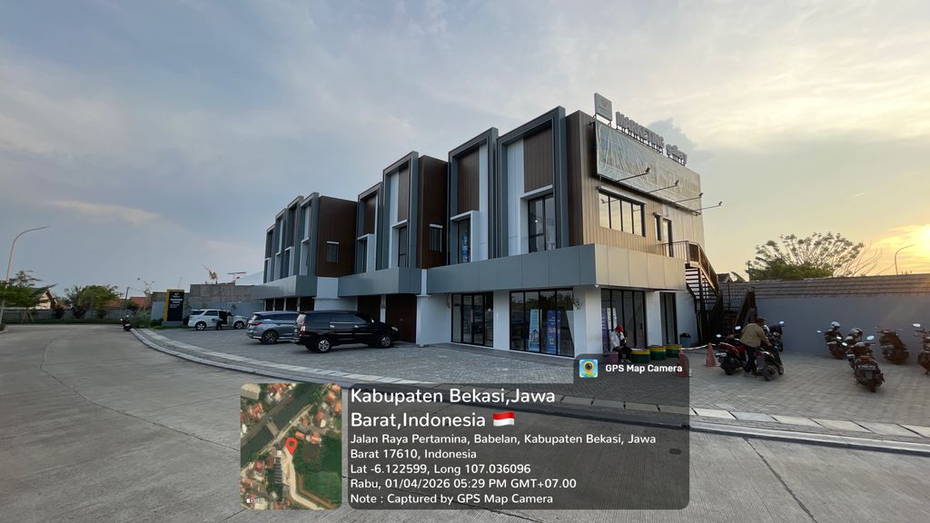 foto posisi tengah perumahan RUKO HARMONI PARK BEKASI