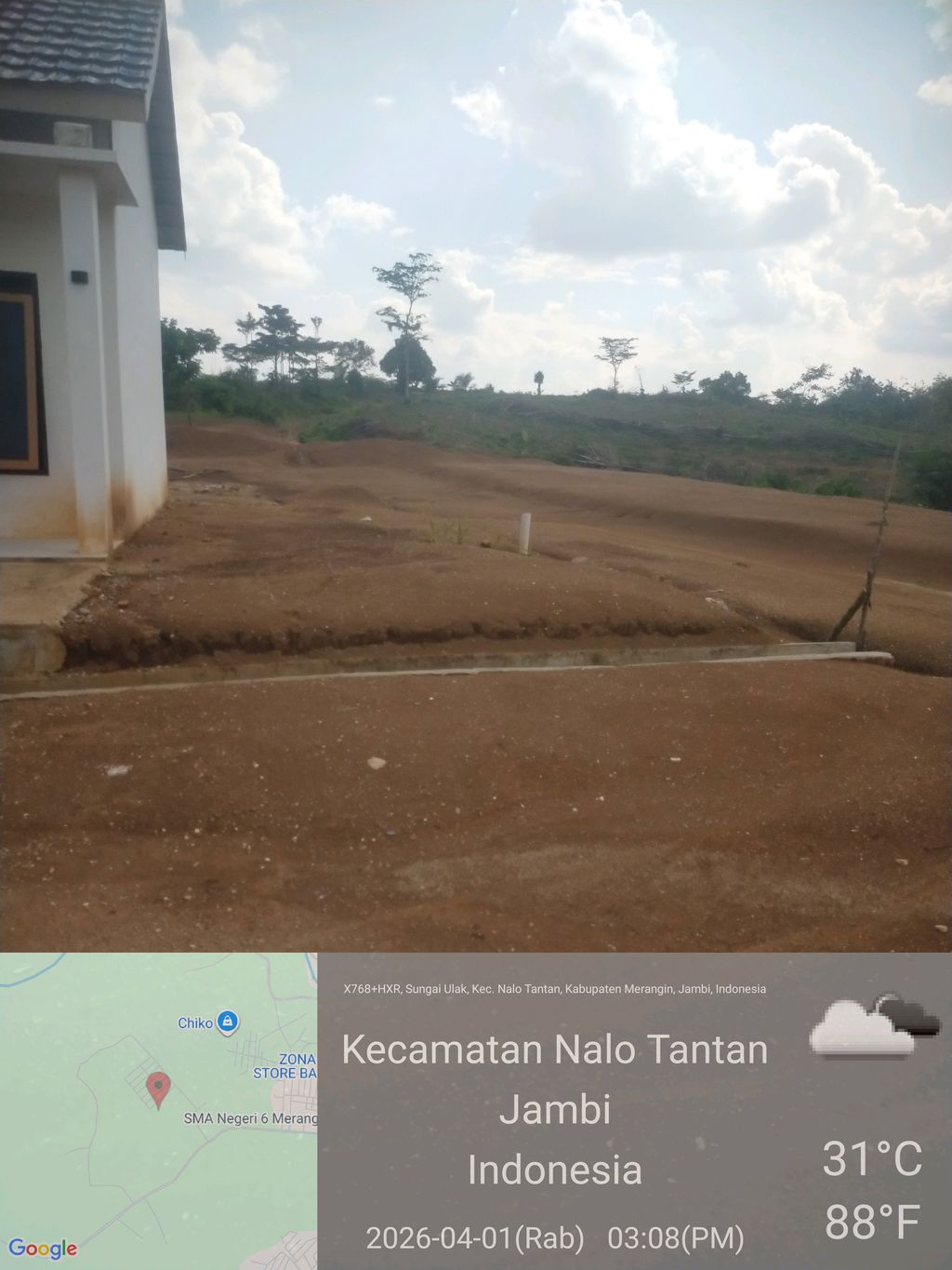 foto posisi tengah perumahan ILABIAH RESIDENCE II