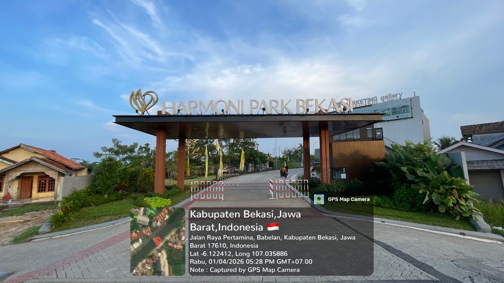 foto gerbang perumahan RUKO HARMONI PARK BEKASI