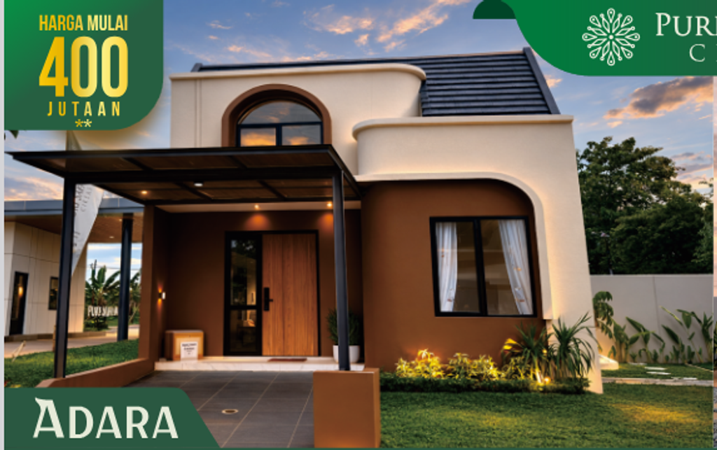 foto tampak rumah tipe Adara 2 perumahan PURI SAFANA