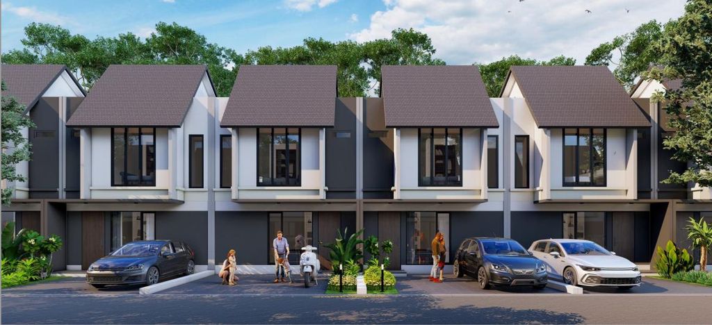 foto tampak rumah tipe TERRA perumahan GRAHA RAYA MELIA HYRA
