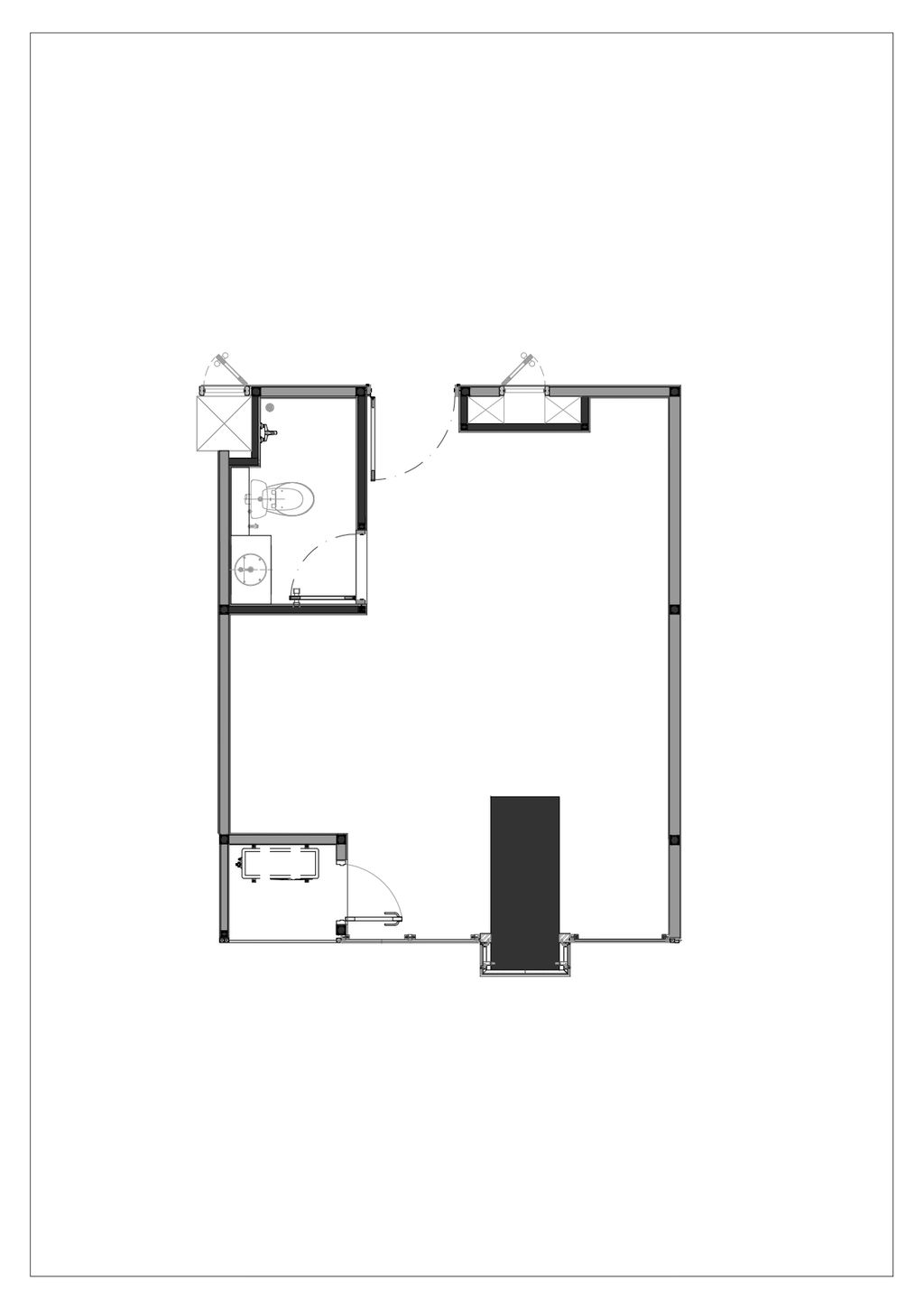 foto denah rumah tipe BARCLAY GRAND 1 BR A perumahan GRAND KAMALA LAGOON TOWER EMERALD & BARCLAY