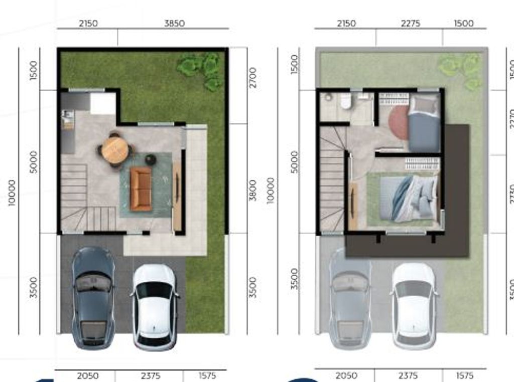 foto denah rumah tipe EVO perumahan FORTUNE GROOVE GRAHA RAYA