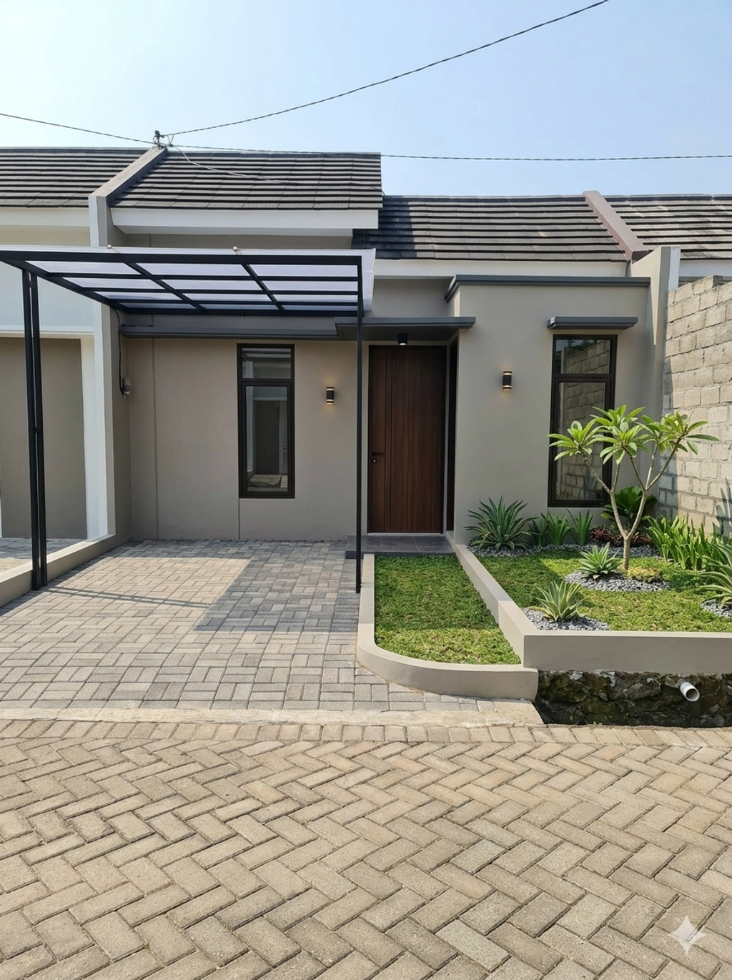 foto tampak rumah tipe Nirwana 28 perumahan Puri Nirwana 16