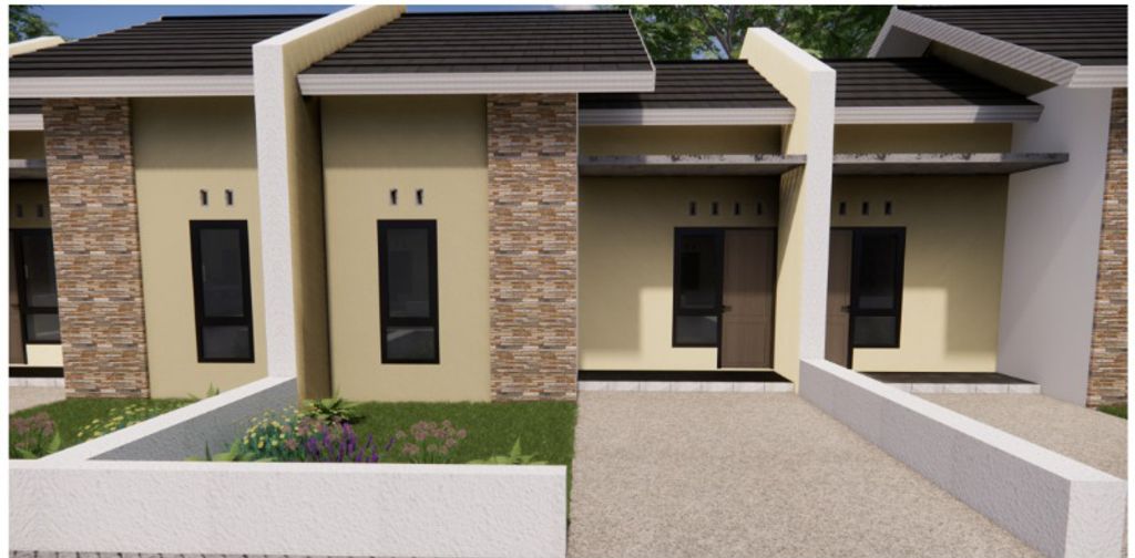 foto tampak rumah tipe 30 perumahan GRAND EMERALD