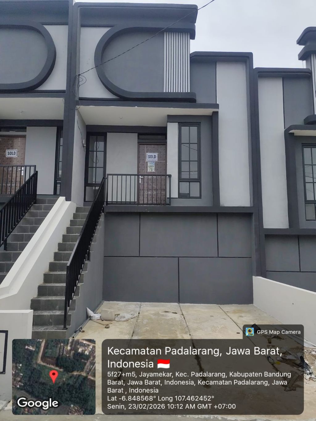 foto tampak rumah tipe 30 1 Lantai Kontur 3m (335) perumahan G-Land Padalarang Valley