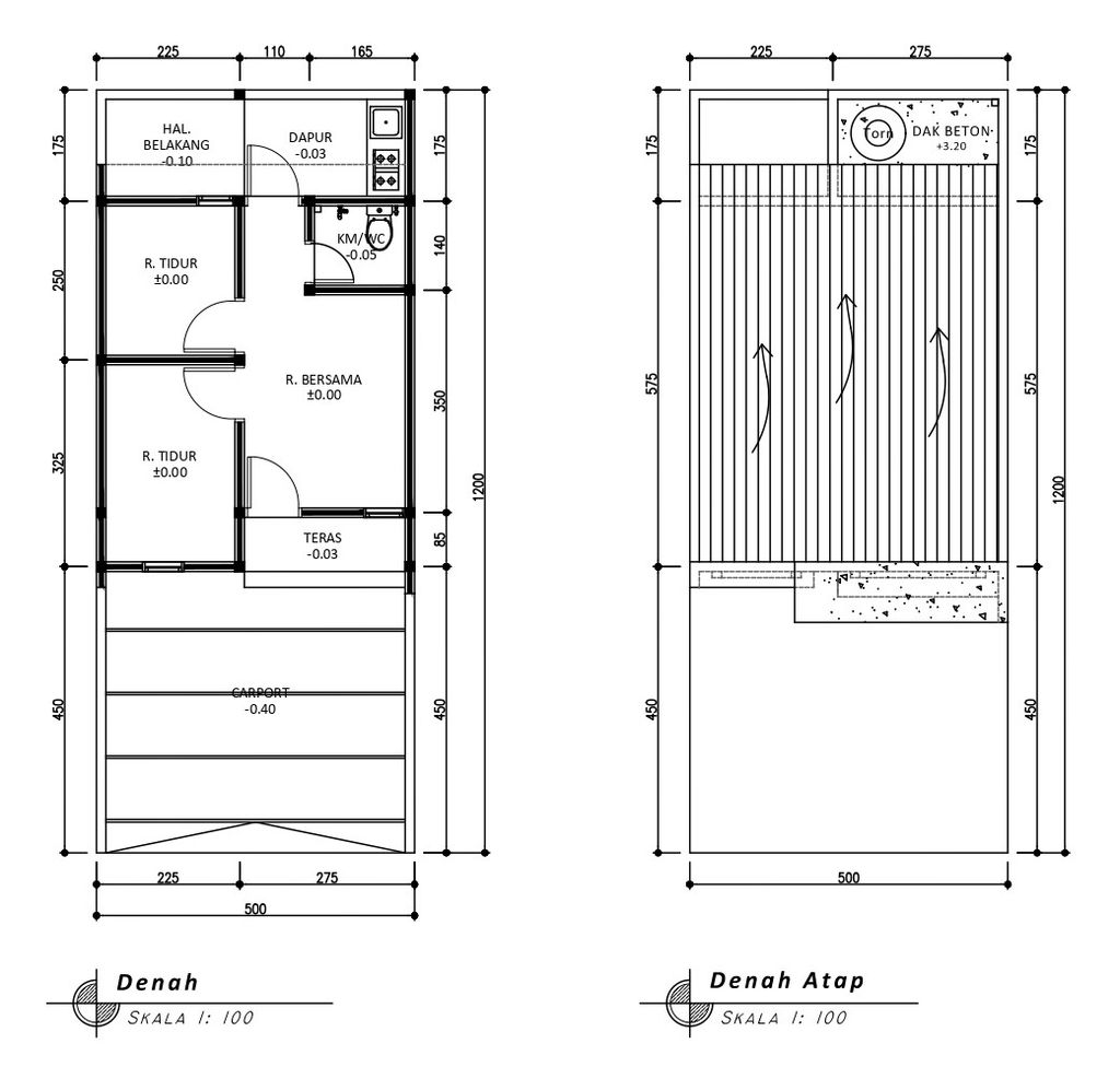 foto denah rumah tipe 30 1 Lantai Landed (339) perumahan G-Land Padalarang Valley
