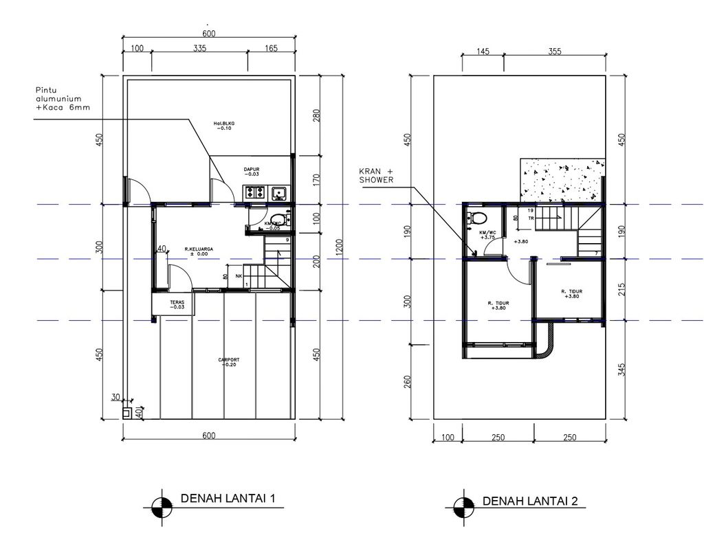 foto denah rumah tipe 38 Compact (2 kamar) (471) perumahan G-Land Aleena Residence