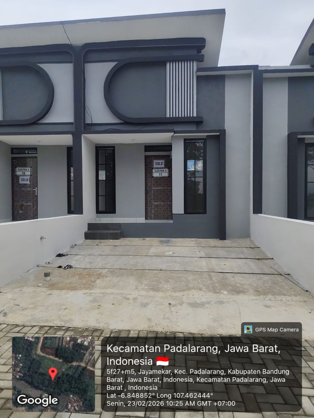 foto tampak rumah tipe 30 1 Lantai Landed (339) perumahan G-Land Padalarang Valley