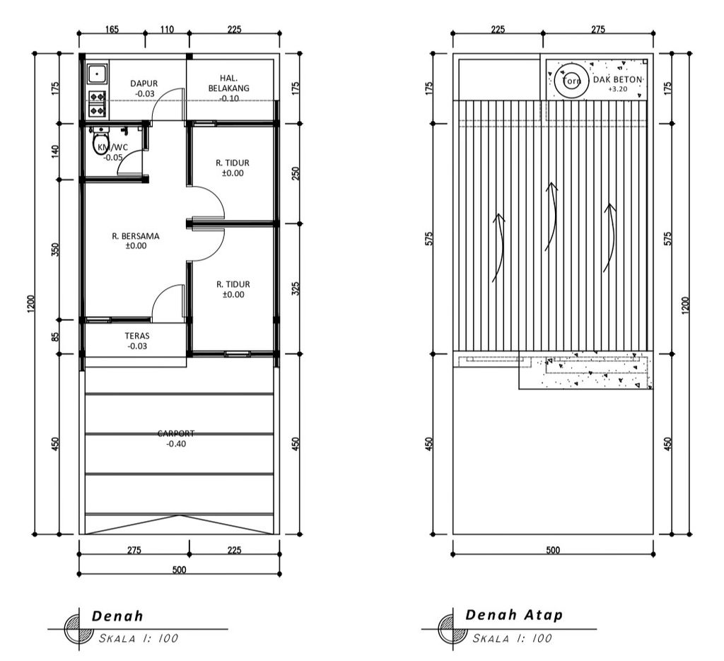 foto denah rumah tipe 30 1 Lantai Landed (339) perumahan G-Land Padalarang Valley