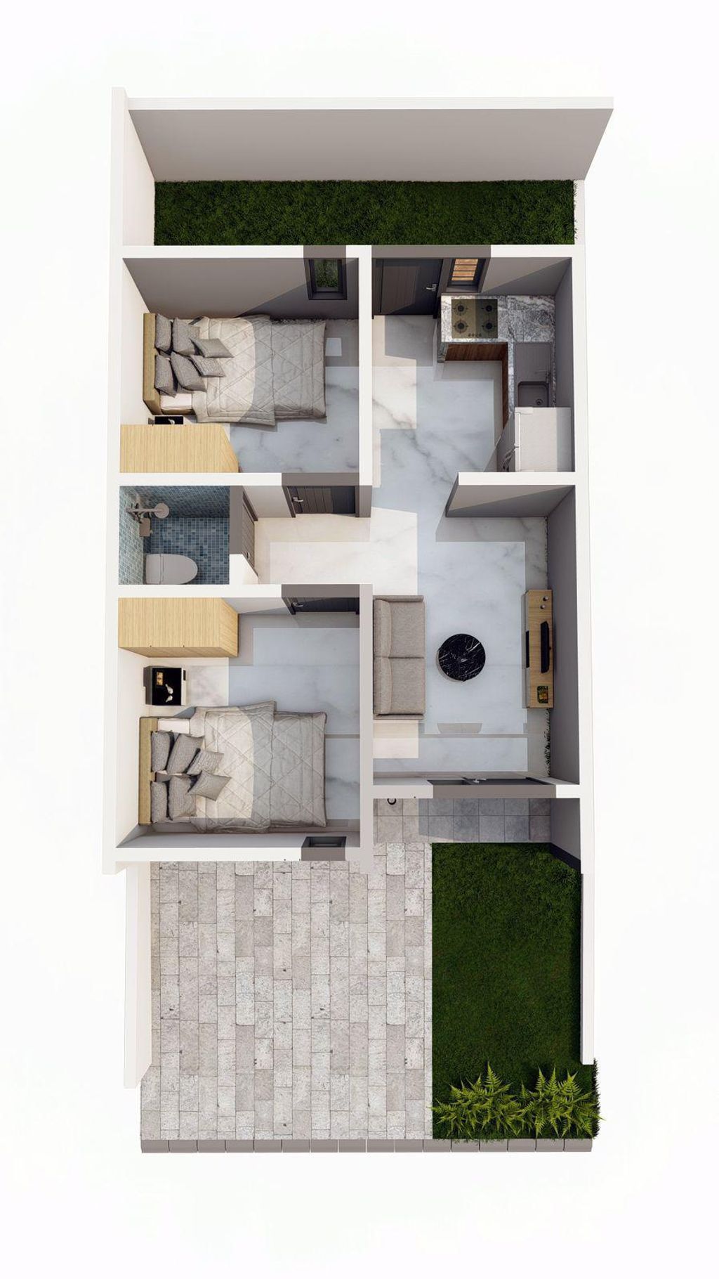 foto denah rumah tipe 36 perumahan GREEN BAKAU RESIDENCE