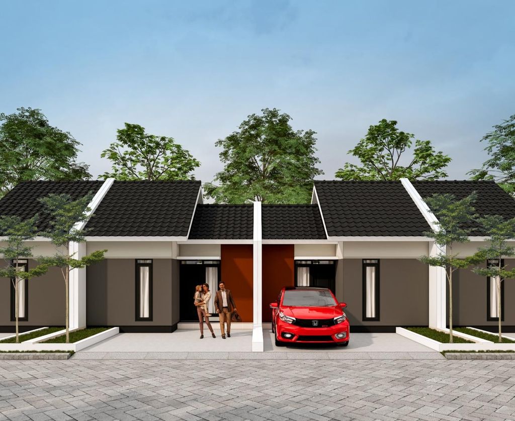 foto tampak rumah tipe 30/63 perumahan GRAND KENCANA MOJOKERTO TAHAP 6