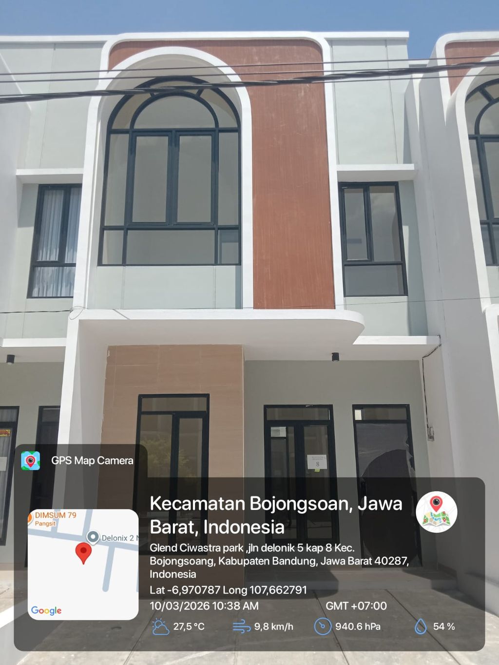 foto tampak rumah tipe 43 Compact 3 Kamar HC (519) perumahan G-Land Ciwastra Park 2