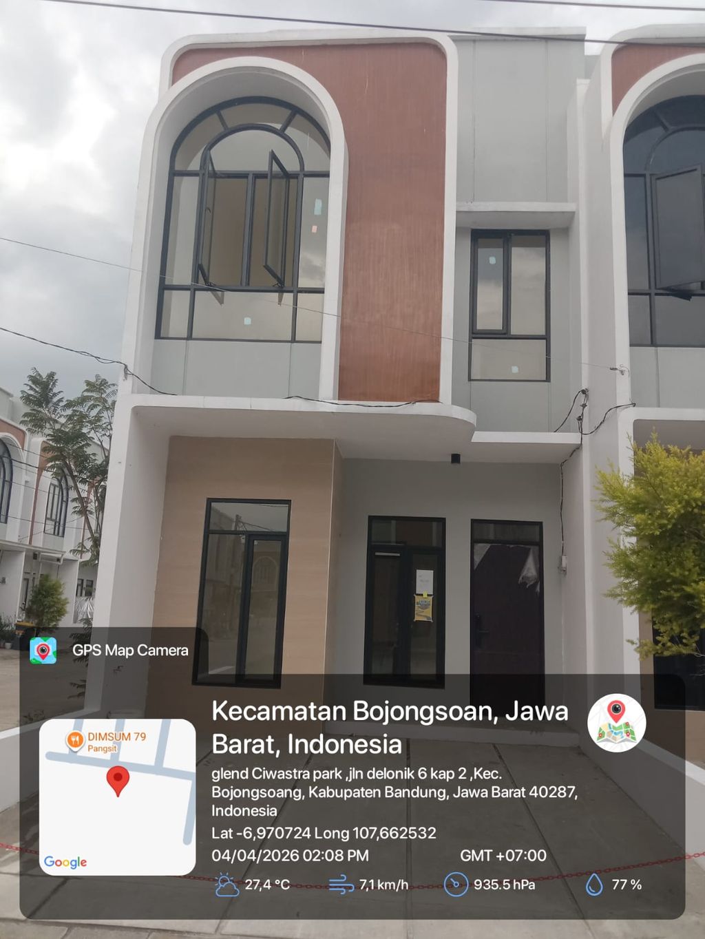 foto tampak rumah tipe 43 Compact 3 Kamar HC (537) perumahan G-Land Ciwastra Park 2