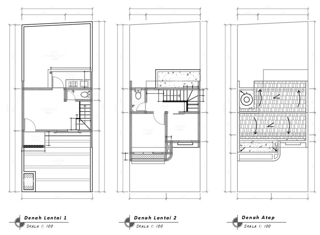 foto denah rumah tipe 38 Compact High Ceiling (2KT) (334) perumahan Griya Pataruman Asri 3