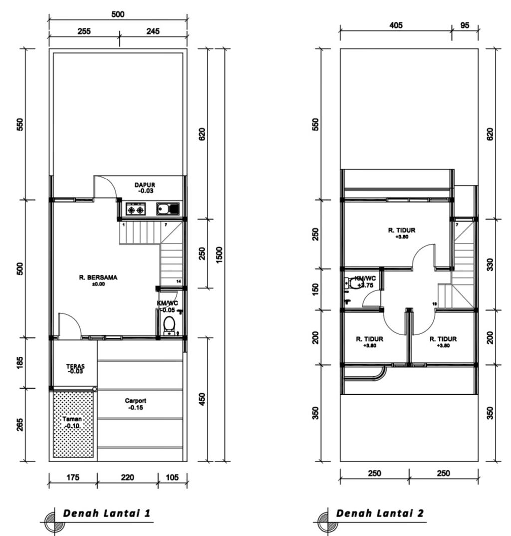 foto denah rumah tipe 54 Compact 3 Kamar HC (641) perumahan G-Land Ciwastra Park 2