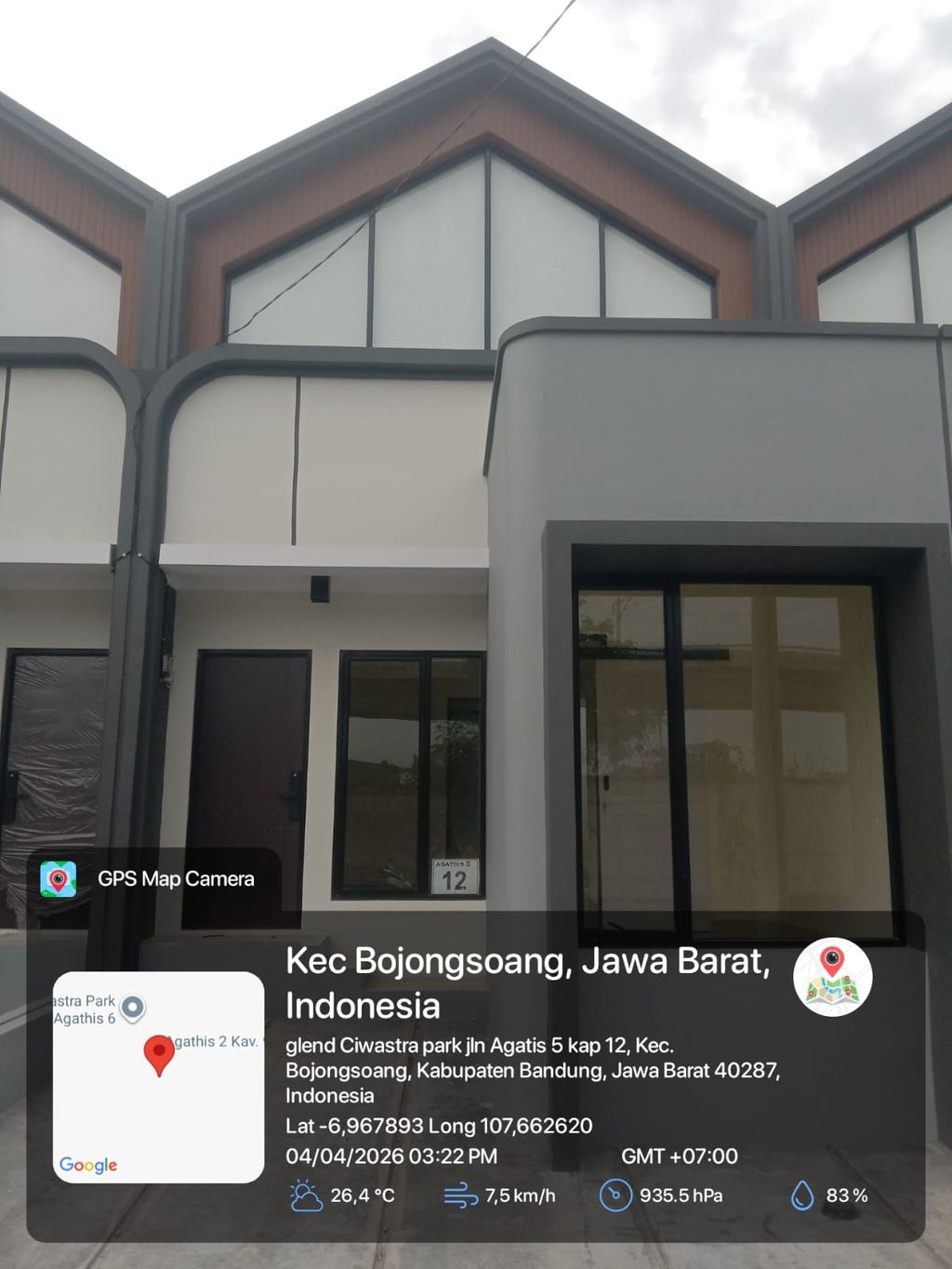 foto tampak rumah tipe 38 1 lantai (415) perumahan G-Land Ciwastra Park 2