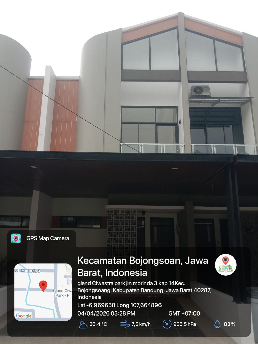 foto tampak rumah tipe 60 Compact 3 Kamar HC (711) perumahan G-Land Ciwastra Park 2