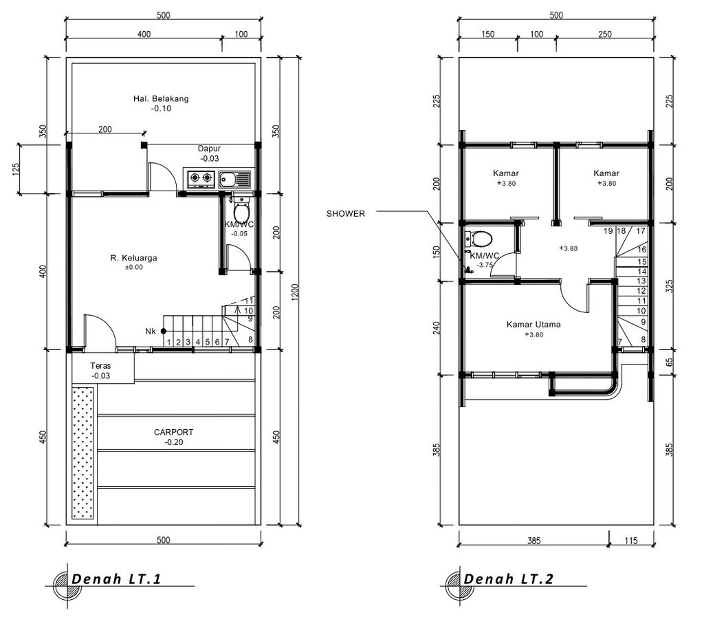 foto denah rumah tipe 50 Compact High Ceiling (3KT) (518) perumahan G-Land Ciwastra Park 2