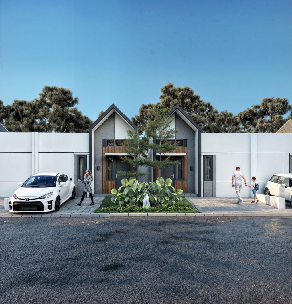 foto tampak rumah tipe 36 perumahan GREEN BAKAU RESIDENCE