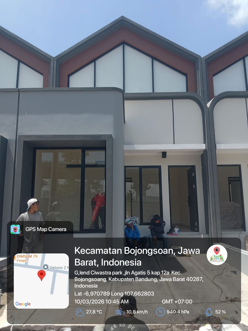 foto tampak rumah tipe 38 1 lantai (415) perumahan G-Land Ciwastra Park 2